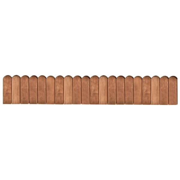 Rabattkant brun 120 cm impregnerad furu