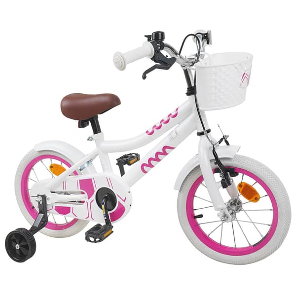 Barncykel 12 Tum för 2-4 åringar Vit