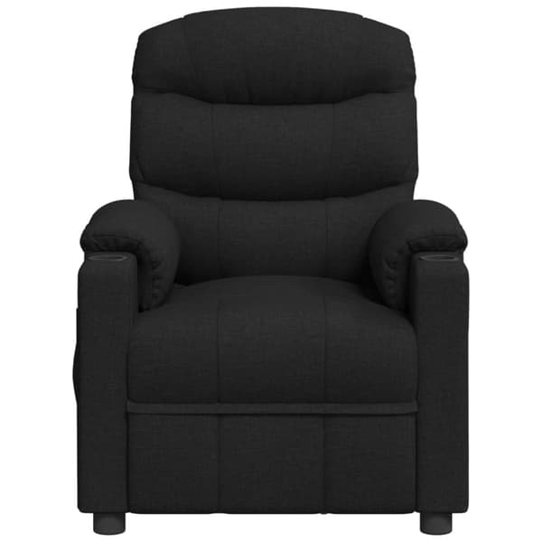 Reclinerfåtölj svart tyg