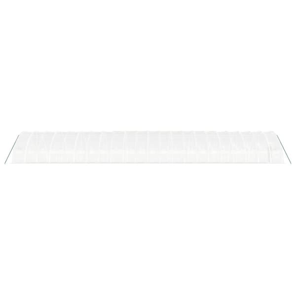 Växthus med stålram vit 132 m² 22x6x2,85 m