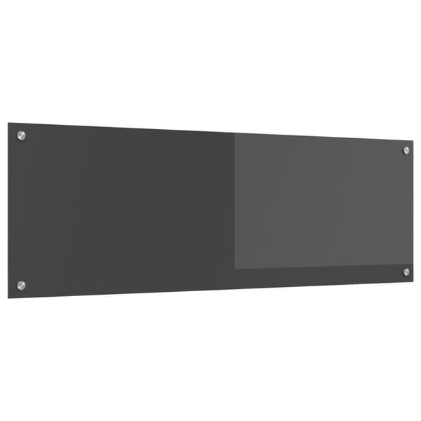 Köksskydd Mörkgrå 120 x 40 cm härdat glas