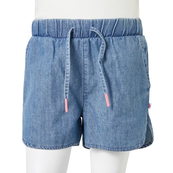 Barnshorts denimblå 116