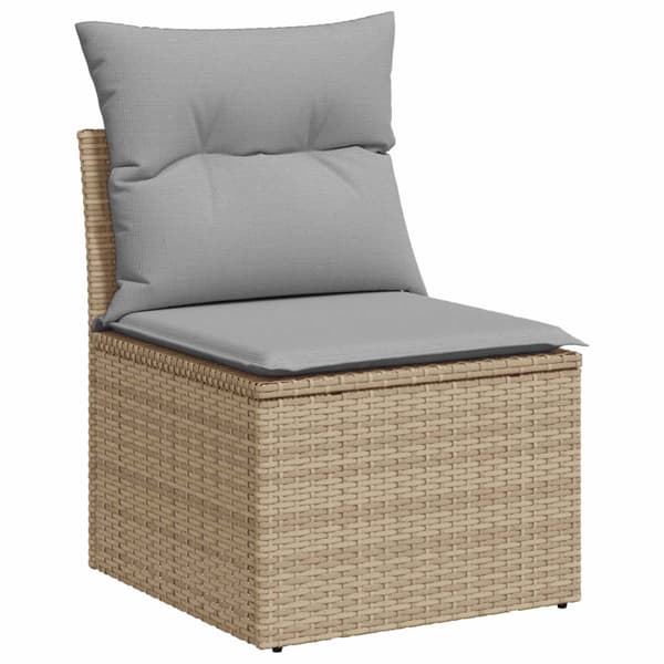 Soffset 6 st 4-Antal sittplatser Beige och Ljusgrå