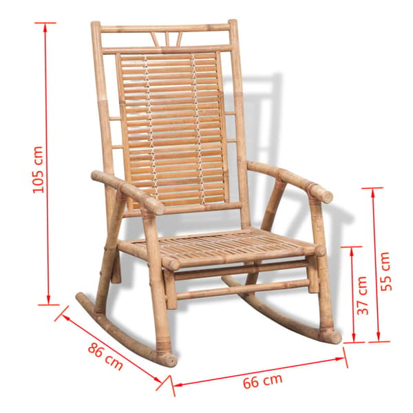 Gungstol i bambu