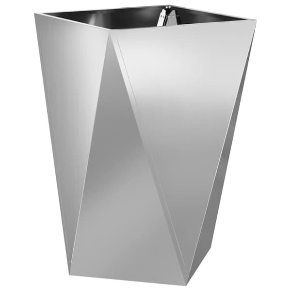 Planteringskärl 2 pcs Silver 50 x 50 x 75 cm Galvaniserat Stål