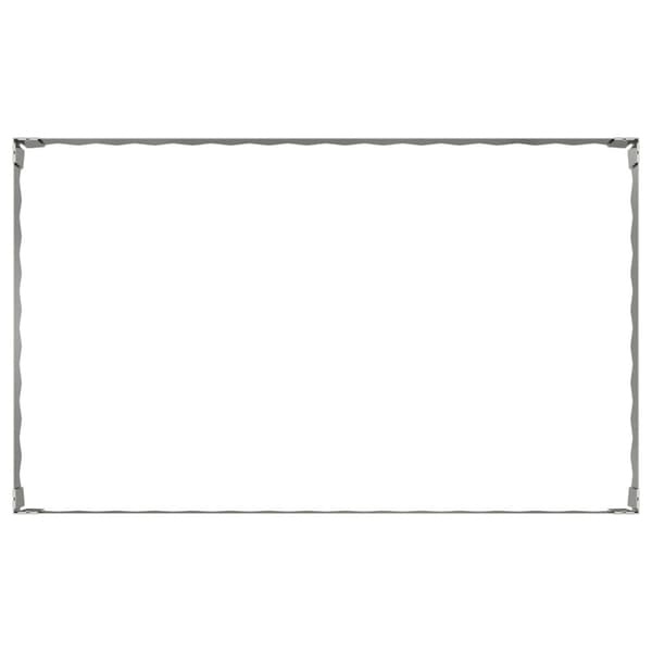 Kant för gräsmatta 4 pcs 100 x 60 x 20 cm Stål Silver