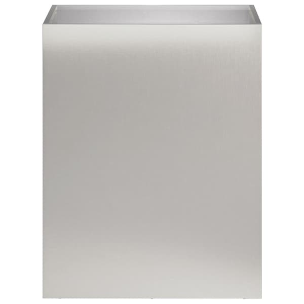 Trädgårdsplanterare 2 st Silver 40 x 30 x 50 cm Rostfritt stål