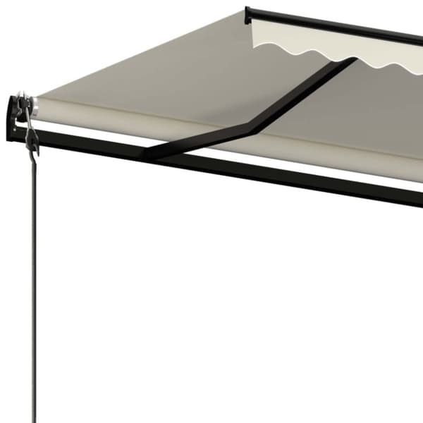 Automatisk markis 400x350 cm gräddvit