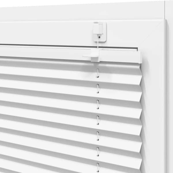 Plisserad persienn vit 80x150 cm tyg bredd 79,4 cm polyester
