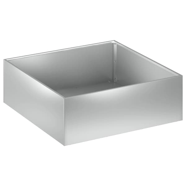 Trädgårdsplanterare Silver 40 x 40 x 20 cm Galvaniserat stål