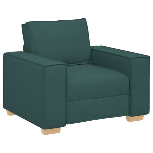 Soffa mörkgrön 100x78x84 cm tyg