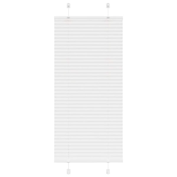 Plisserad persienn vit 65x100cm tyg bredd 64,4cm polyester