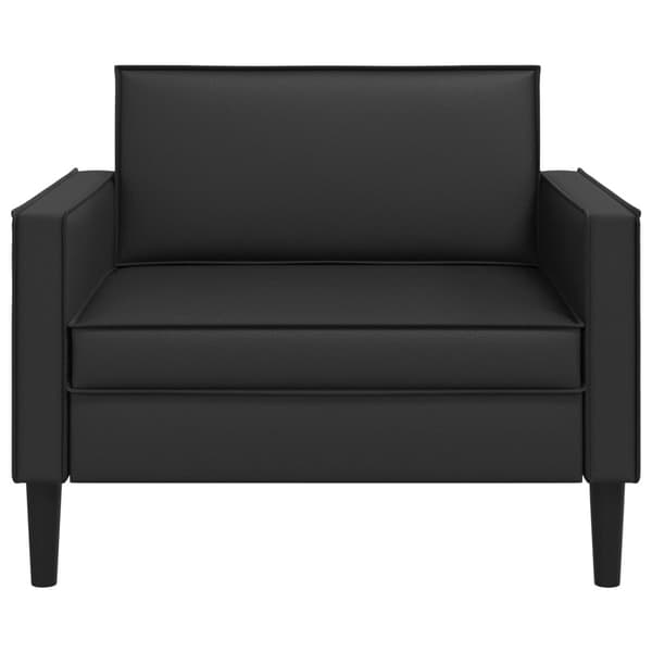 XL Fåtölj Svart Konstläder