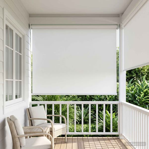 Rullgardin UV-skydd Vit 80 x 230 cm Polyester