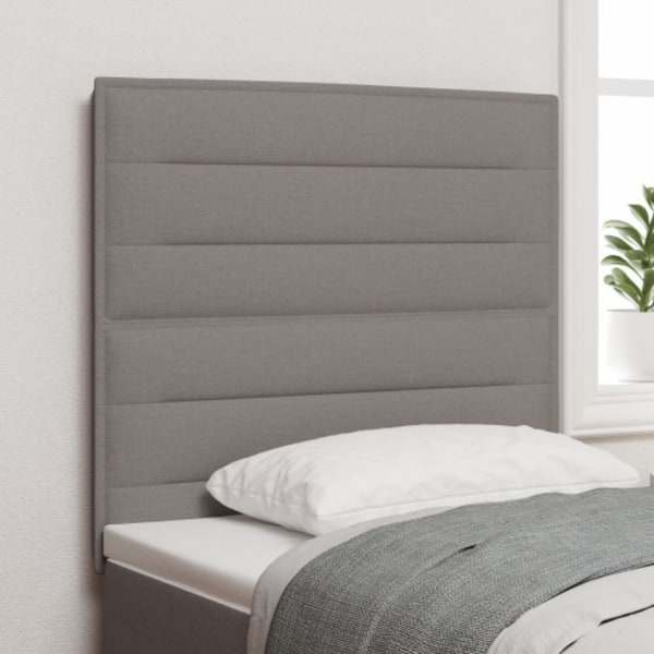 Sänggavel Linjer Design Taupe 90 cm Tyg