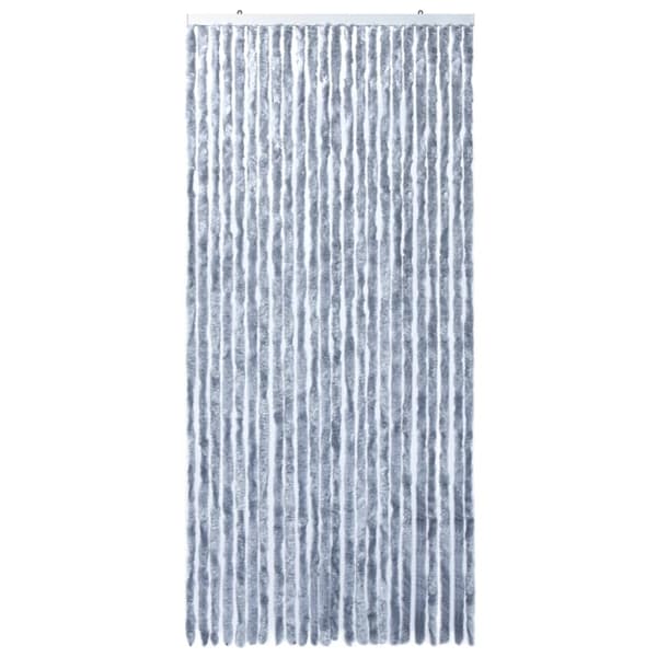 Insektsdraperi silver 100x220 cm chenille