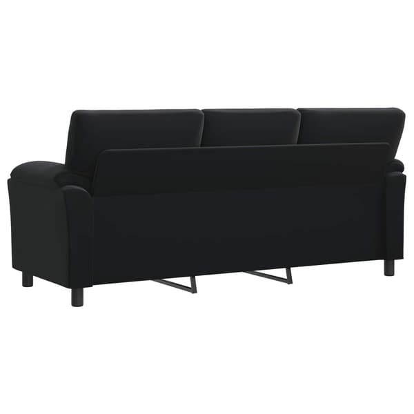 Soffa Svart 214 x 85 x 93 cm Sammet
