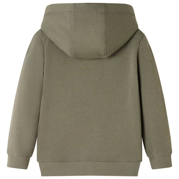 Tröja med huva för barn khaki 128