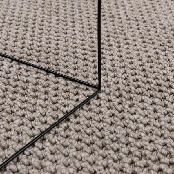 Områdesmattor Rektangulär LUGO Taupe 120 x 170 cm Polyester