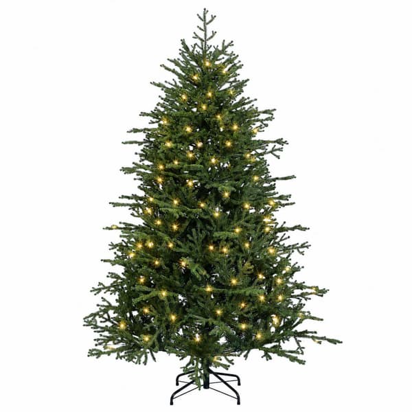 Plast Hingad Julgran 150 cm 150 LED-lampor Varmvit