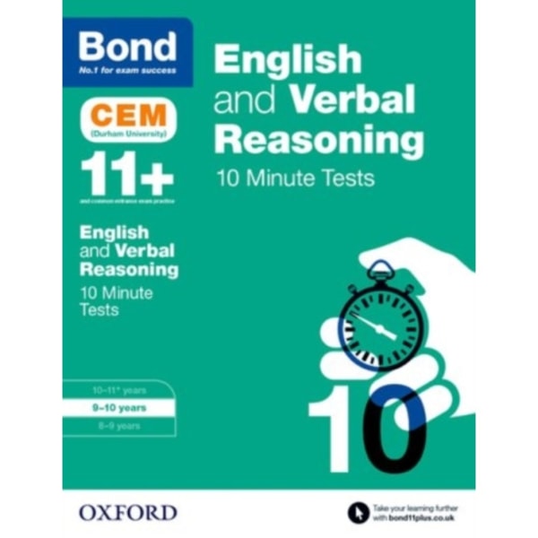 Bond 11+: English & Verbal Reasoning: CEM 10 Minute Tests (häftad, eng)