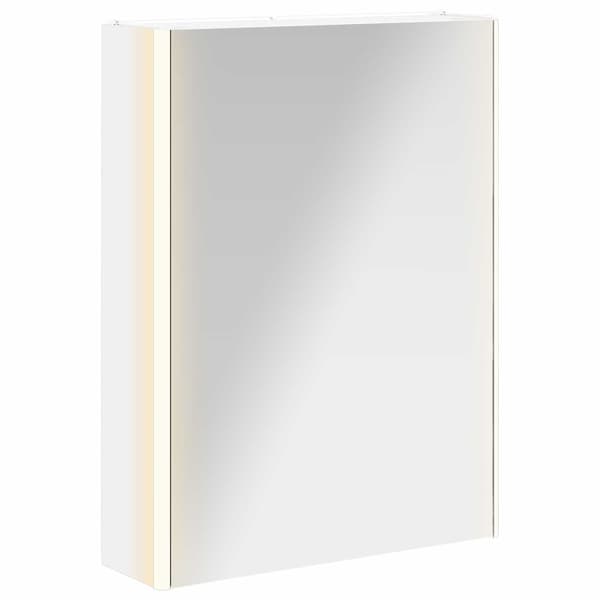 Badrumsspegelskåp Vit 53,5 x 15,5 x 70 cm Konstruerat trä