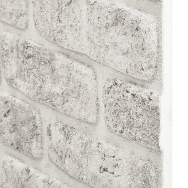 Väggpaneler 10 pcs Ljusgrå 100 x 50 cm EPS Skum