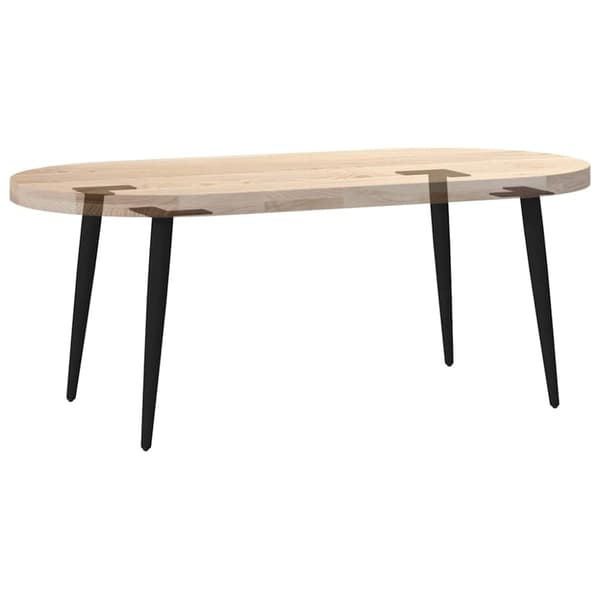 Soffbordsben koniska 4 st svarta 30-31 cm stål