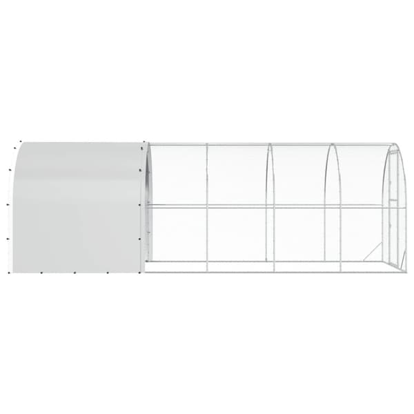 Hönsgård Silver 600 x 200 x 200 cm Galvaniserat stål
