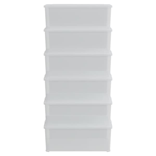 Plastlådor 6 st 10 L stapelbara