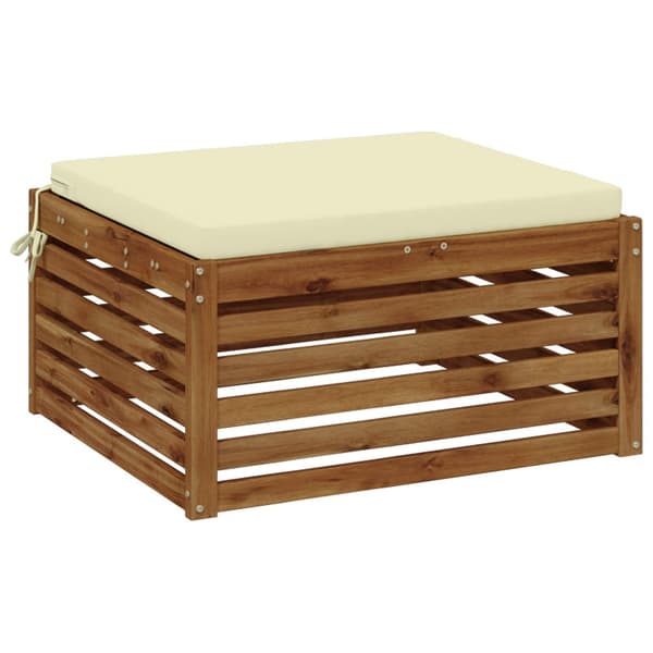 1-delad Sittdyna SOEST 100% Polyester Gräddvit 70 x 70 x 5 cm