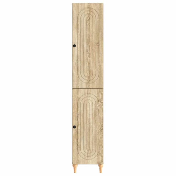 Skåpset 2 pcs Sonoma-ek Konstruerat trä