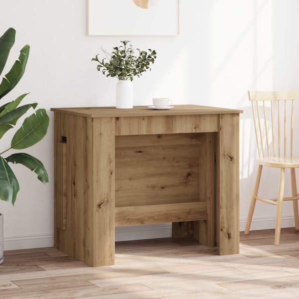 Matbord 240 x 85 x 75 cm Konstruerat trä Artisan-ek Rektangulär