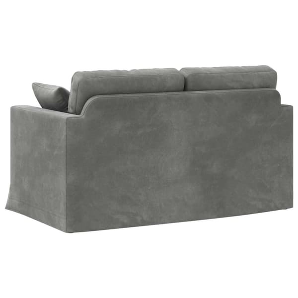 Soffa Mörkgrå 138 x 78 x 80 cm Sammet