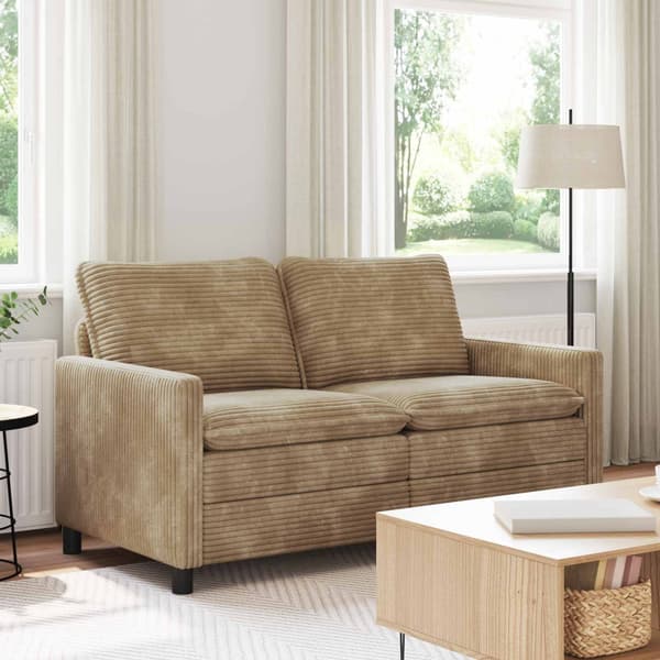 Soffa Taupe 156 x 81 x 87,5 cm Polyester