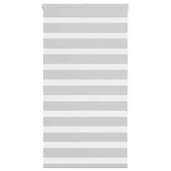 Rullgardin zebra ljusgrå 90x150 cm tyg bredd 85,9 cm polyester