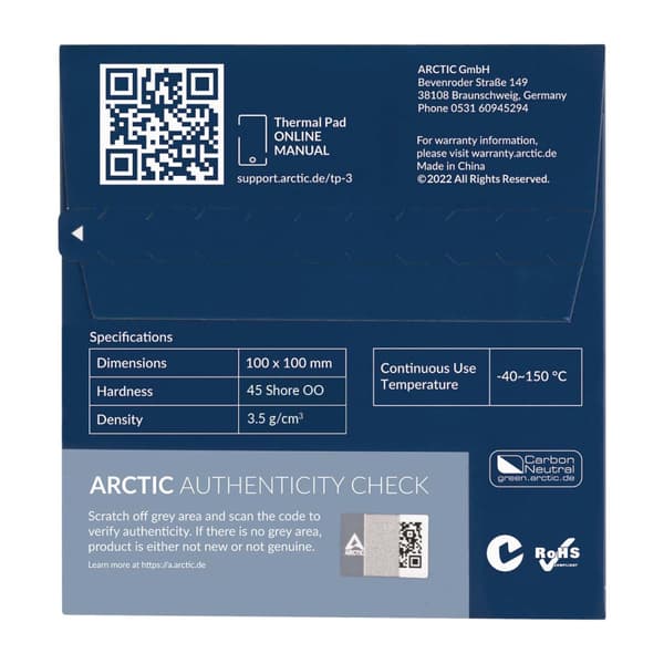 ARCTIC TP-3 Termisk kudde