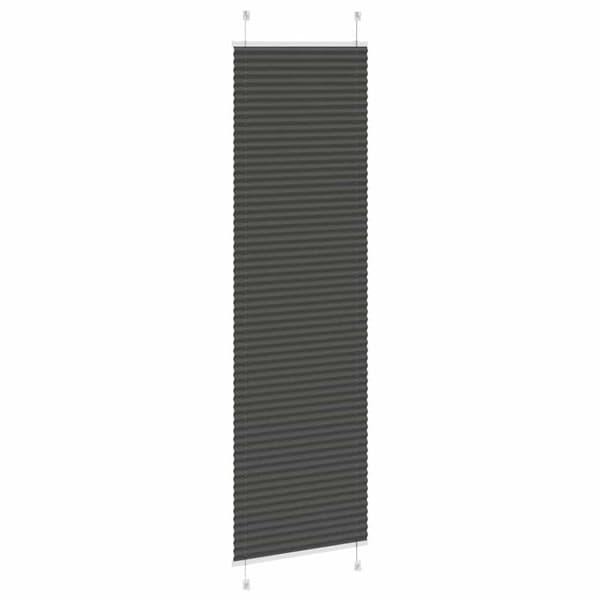 Plisserad persienn svart 65x200cm tyg bredd 64,4cm polyester