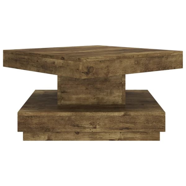 Soffbord mörkbrun 60x60x35 cm MDF