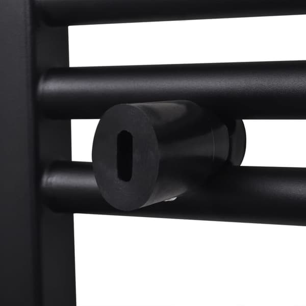 Handdukstork centralvärme element båge 500 x 1160 mm svart
