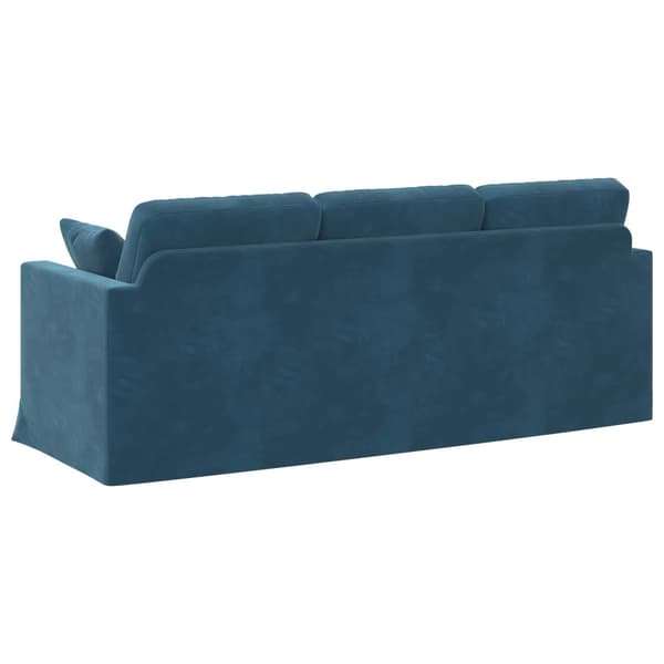Soffa Blå 198 x 78 x 80 cm Sammet