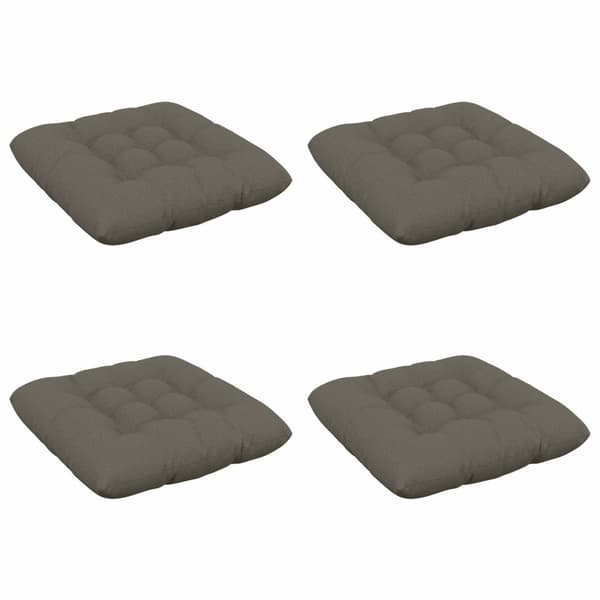 Sittkuddar VIANEN 4 st 100% Polyester Grå 45 x 45 x 12 cm