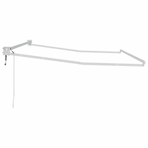 Utdragbar markisram Vit 350 x 250 cm Aluminium