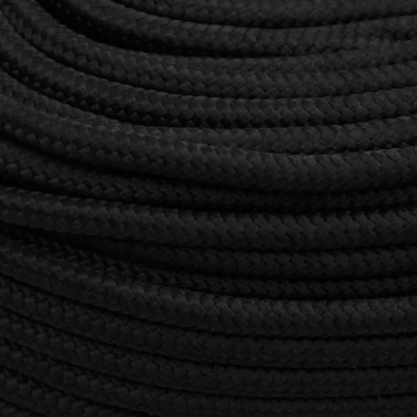 Mångsidigt bruksrep 8 mm 250 m Svart Polyester