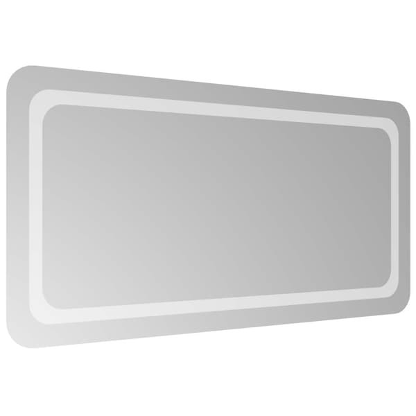 LED Badrumsspegel Transparent 100 x 50 cm härdat glas