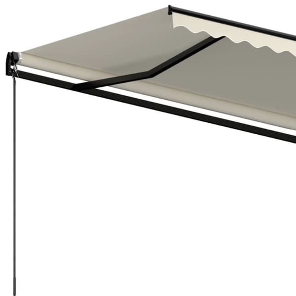Markis manuellt infällbar 450x350 cm gräddvit