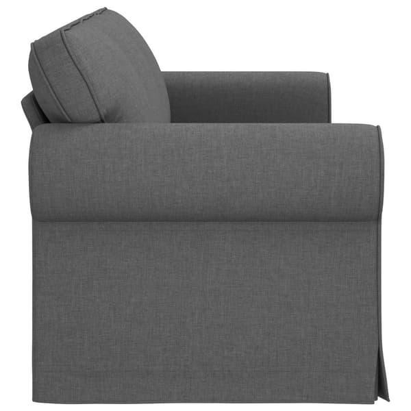 Soffa Mörkgrå 215 x 82 x 80 cm tyg