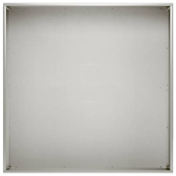 Trädgårdsplanterare 2 st Silver 60 x 60 x 20 cm Rostfritt stål
