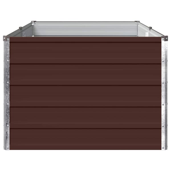 Höjd Trädgårdsbädd Brun 160 x 80 x 55 cm kallvalsad stål