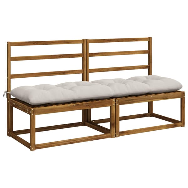 Bänk Kuddar VIANEN 2 st 100% Polyester Vit 160 x 50 x 12 cm